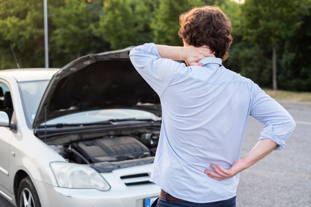 Man suffering whiplash after ridesharing accident 